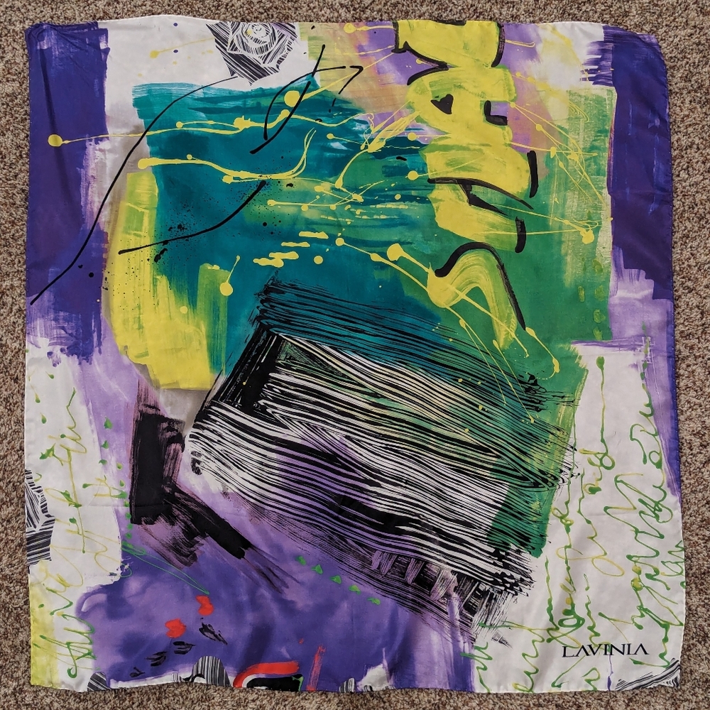 "Lavinia" Square Silk Scarf